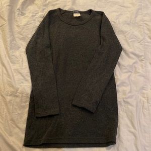 Claudie Pierlot Barneys New York slim charcoal gray sweater